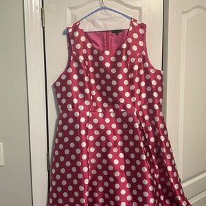 Pink Polka Dot Dress with Jacket